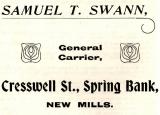 Samuel T. Swann, Cresswell Street.