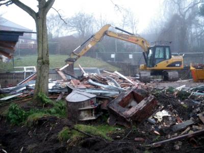 Demolition of Sett Valley House 2009