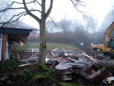 Demolition of Sett Valley House