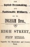 Ingham Bros. Dressmakers.