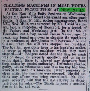Working at meal break 1899.