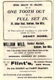 R. Rowe, William Wild, Flint's.