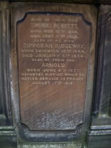 Arnold Bennett - Hayfield Cemetery.