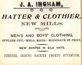 J. A. Ingham, Hatter.