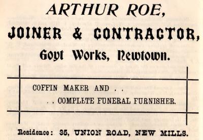 Arthur Roe, Goyt Works, Newtown
