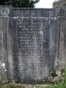 Aaron Rangeley - Hayfield Cemetery.