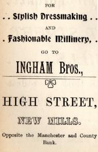 Ingham Bros. Dressmakers.