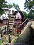 Replica of an 1870 water wheel  at the Little Mill