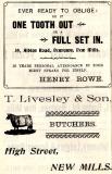 Henry Rowe, T. Livesley & Son.